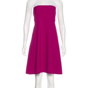 Strapless a-line dress